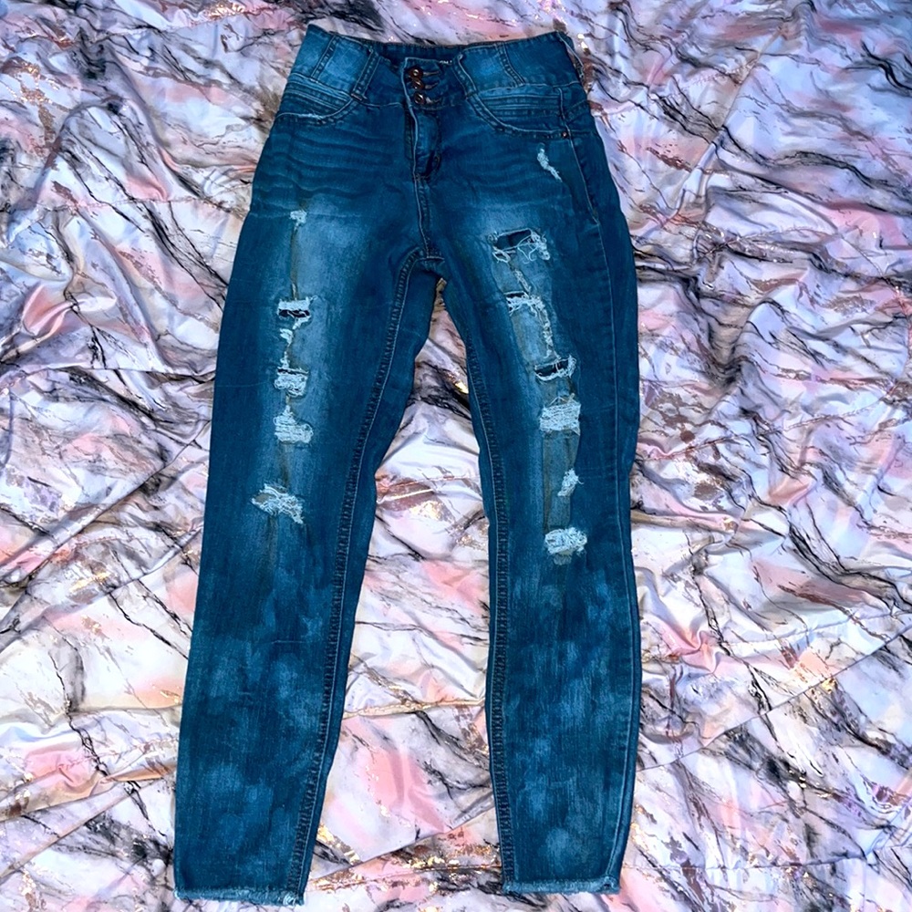 High rise jeans